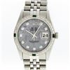 Image 1 : Rolex Stainless Steel Meteorite Diamond Emerald DateJust Men's Watch