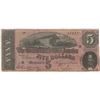 Image 1 : 1864 $5 Confederate States of America Bank Note