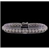 Image 1 : 3.95 ctw Diamond Bracelet - 14KT White Gold