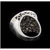 Image 3 : 6.81 ctw Black Diamond Ring - 14KT White Gold