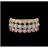 Image 2 : 1.05 ctw Diamond Ring - 14KT Tri Color Gold