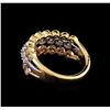 Image 3 : 1.05 ctw Diamond Ring - 14KT Tri Color Gold