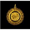 King George V 1918 Coin Pendant - 22KT Yellow Gold