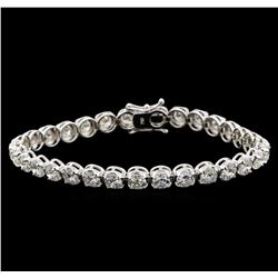 18KT White Gold 9.66 ctw Diamond Tennis Bracelet