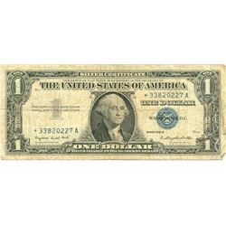 $1 VG+ Star Note Silver Certificate