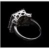 Image 3 : 14KT White Gold 3.18 ctw Diamond Ring