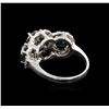 Image 3 : 5.54 ctw Black Diamond Ring - 14KT White Gold