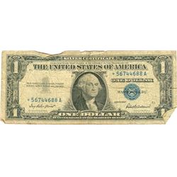 $1 VG+ Star Note Silver Certificate