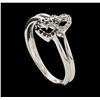 Image 4 : 0.15 ctw Diamond Ring - 14KT White Gold