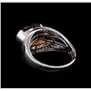 Image 3 : Crayola 3.95 ctw Citrine and White Sapphire Ring - .925 Silver