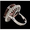 Image 3 : 25.76 ctw Tourmaline and Diamond Ring - 14KT White Gold