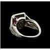 Image 3 : 2.00 ctw Pink Tourmaline and Diamond Ring - 14KT White Gold