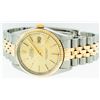 Image 4 : Rolex Two-Tone Gold Champagne Index and Fluted Bezel DateJust Men's Watch