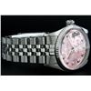 Image 5 : Rolex Stainless Steel Pink Floral Diamond DateJust Men's Watch