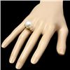 Image 3 : 14k Gold 14 X 16mm Pearl 0.60ct Diamond Ring