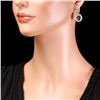 Image 4 : 14k Gold 5ct Amethyst 1.95ct Diamond Earrings