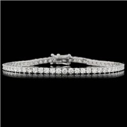 18k White Gold 5.30ct Diamond Bracelet