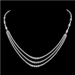 18K Gold 11.20ct Diamond Necklace