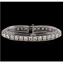 16.85 ctw Diamond Tennis Bracelet - 14KT White Gold