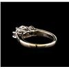 Image 3 : 14KT White Gold 0.84 ctw Diamond Ring