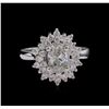 Image 2 : 1.63 ctw Diamond Ring - 14KT White Gold