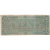 Image 2 : 1864 $20 Confederate States of America Bank Note