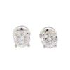 Image 1 : 0.90 ctw Diamond Stud Earrings - 14KT White Gold