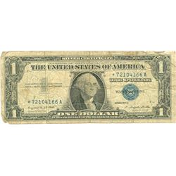 $1 VG+ Star Note Silver Certificate