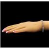 Image 4 : 18KT White Gold 9.66 ctw Diamond Tennis Bracelet