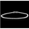 Image 1 : 18KT White Gold 2.34 ctw Diamond Tennis Bracelet