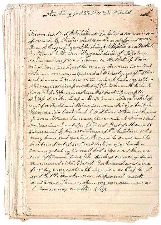 Civil War Autobiography DIARY, Henry Grant, Union Sailor and Soldier