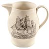 Image 2 : c. 1805 Historical Liverpool Creamware Pitcher PEACE, PLENTY and INDEPENDENCE