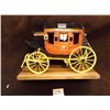 Image 1 : Marked Oscar Cortes, Miniature Overland Stageline, US Mail Stagecoach, Handmade, 13”L x 6”W x 9”