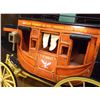 Image 3 : Marked Oscar Cortes, Miniature Overland Stageline, US Mail Stagecoach, Handmade, 13”L x 6”W x 9”