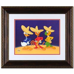 Three Happy Chappies Limited Edition Sericel from a Sold Out Edition by Disney, with the Disney Logo