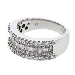 18KT White Gold Ladies Diamond Ring -# 10346