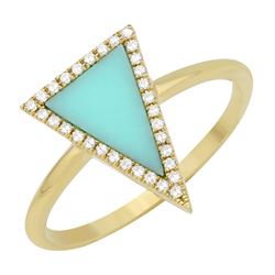 14KT Yellow Gold Gemstone Ring -# 7817