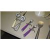Image 8 : Large Lot of Misc. Ice Cream Scoopers, Knives, Whisk, etc. - Zeroll brand, etc.