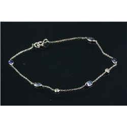 1.5ct Sapphire & 0.16ct Diamond Bracelet CRV$1300