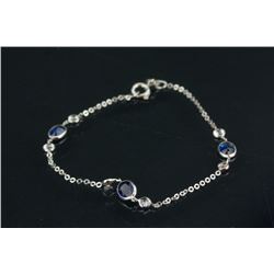 3.0ct and 1.0ct Natural Sapphire Bracelet CRV$2700