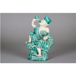 Chinese Dehua Green Porcelain Ji Gong Figure