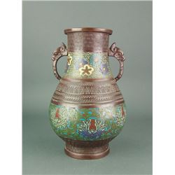 Chinese Bronze Cloisonne Vase