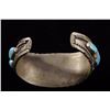 Image 8 : Navajo Turquoise Nugget Silver Bracelet EXCELLENT