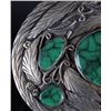 Image 3 : Navajo Sterling Silver & Turquoise Belt Buckle