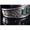 Image 3 : Signed Navajo Sterling Silver & Turquoise Bracelet