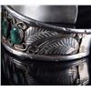 Image 4 : Signed Navajo Sterling Silver & Turquoise Bracelet