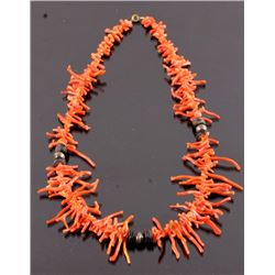 Navajo Branch Coral Necklace