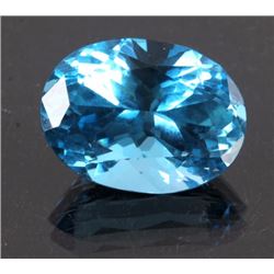 22.73ct. Blue Topaz Oval Cut Gemstone