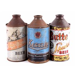 Montana Cone Top Beer Can Collection