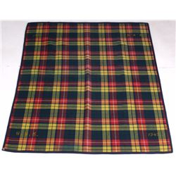 French Cruise Liner Wool Deck Blanket c.1947